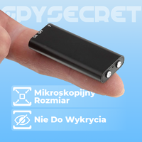 SpySecret™ - Najmniejszy na świecie rejestrator dźwięku