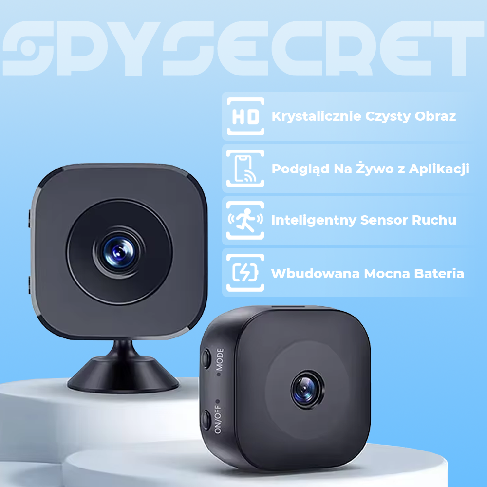 SpySecret™ - Minikamera z podglądem na żywo 24/7